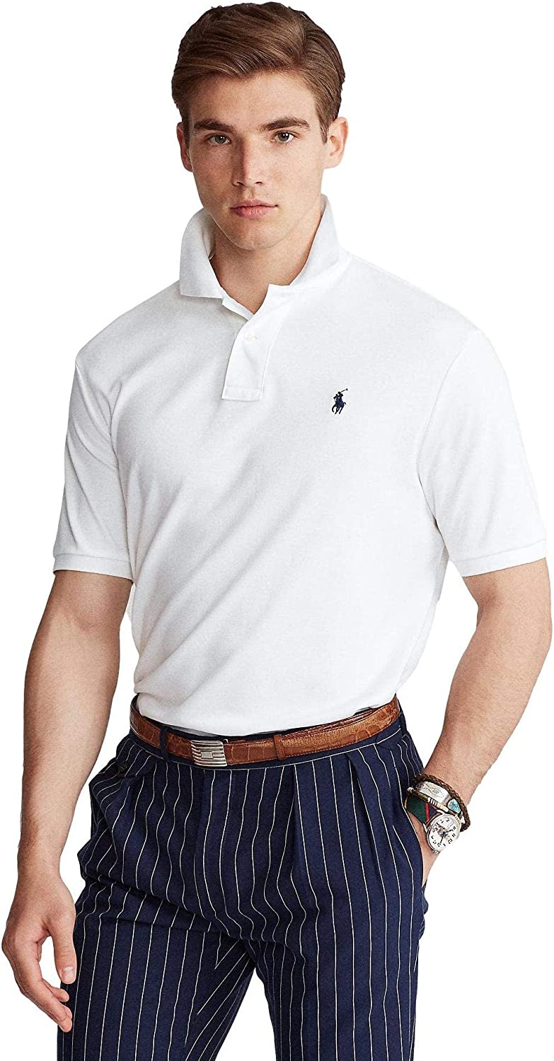POLO RALPH LAUREN Men's Short Sleeve Knit Pima Polo