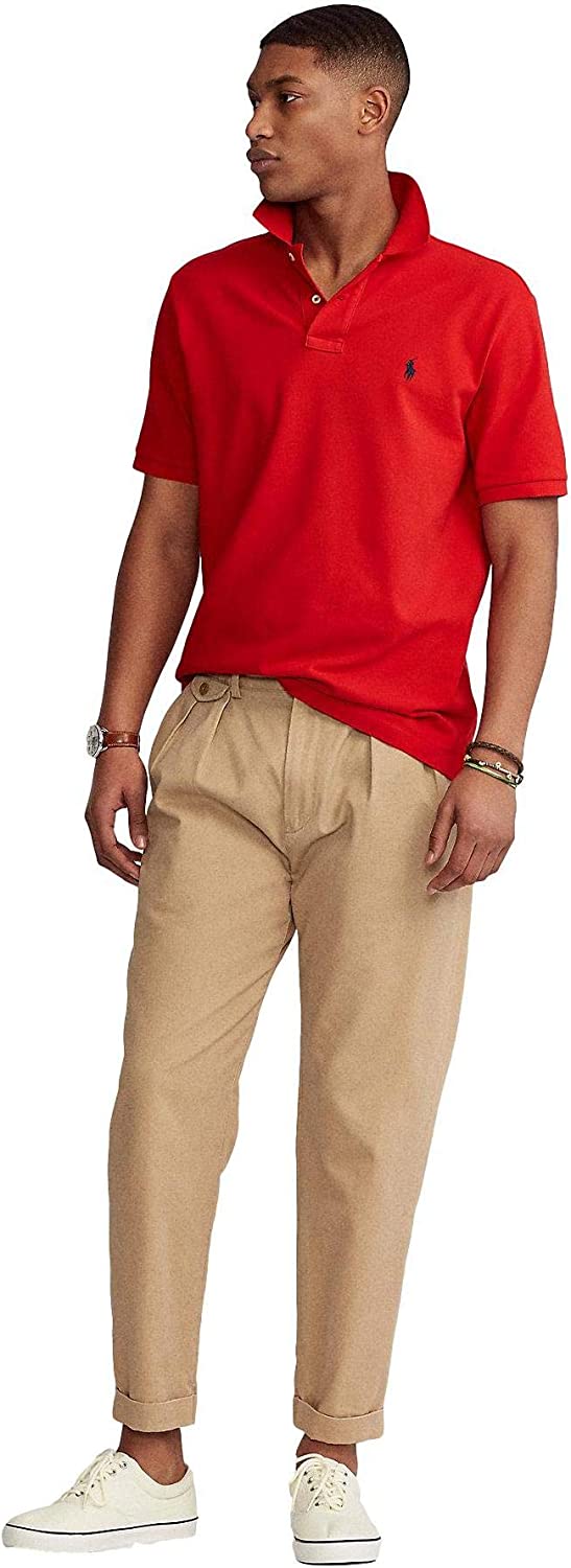 POLO RALPH LAUREN Men's Short Sleeve Knit Pima Polo