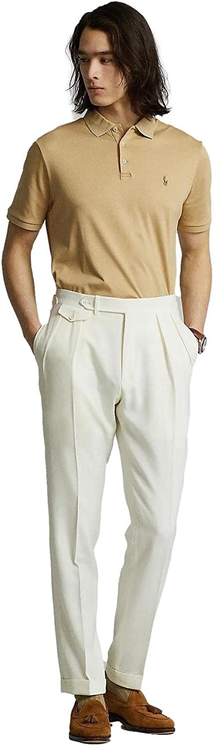 POLO RALPH LAUREN Men's Short Sleeve Knit Pima Polo