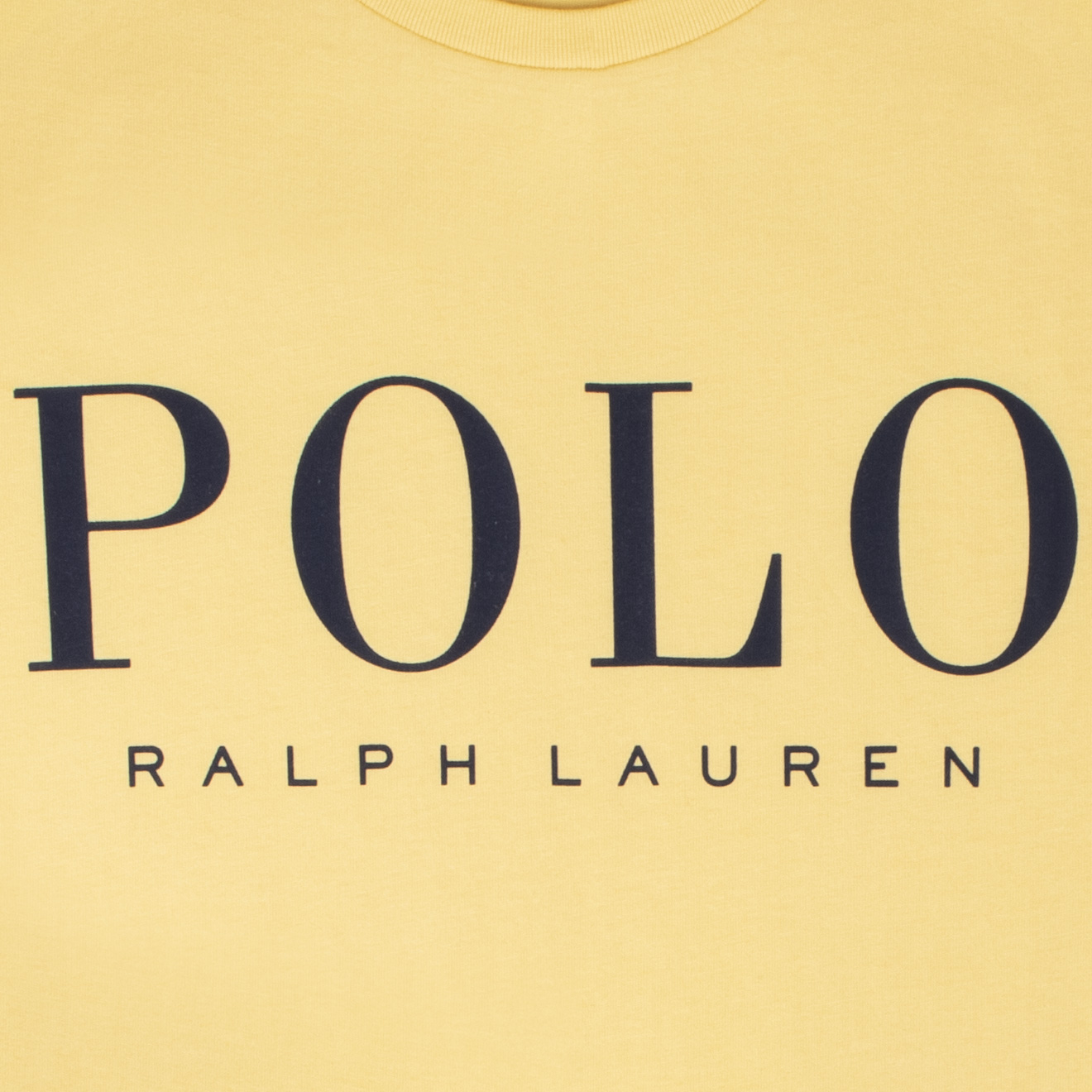 Ralph Lauren Custom Slim Fit Logo Jersey T-Shirt Empire Yellow
