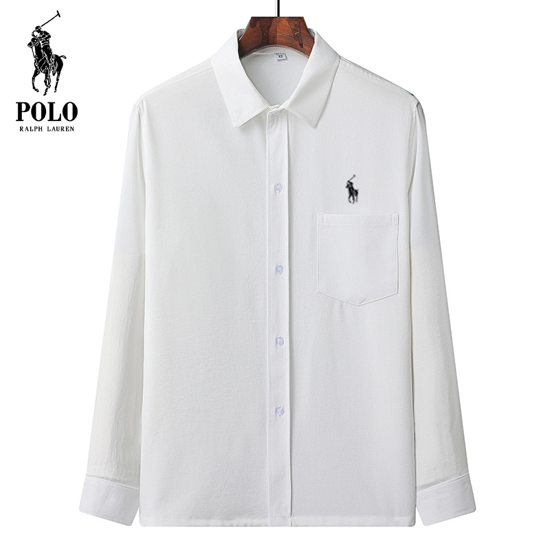 Ralph Lauren Men's Summer loose large size long sleeve shirt