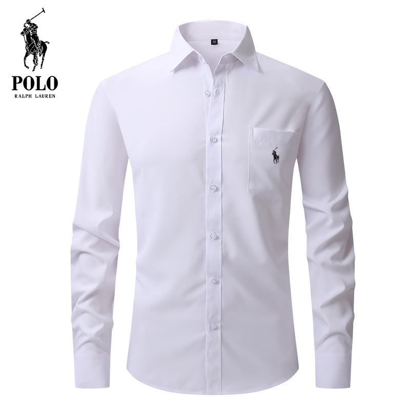 Ralph Lauren Men's Hot style Popular stretch solid color casual  shirt