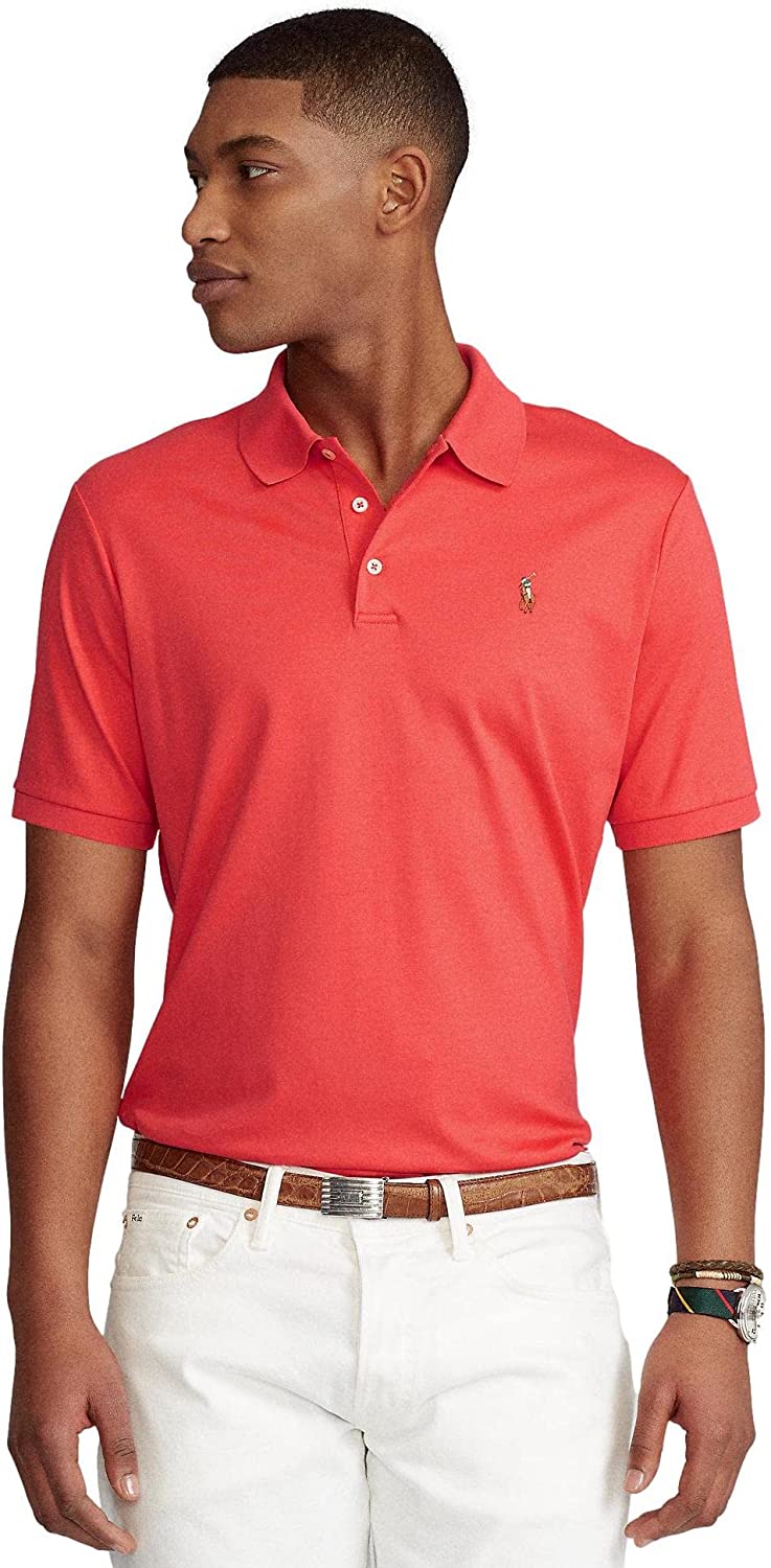 POLO RALPH LAUREN Men's Short Sleeve Knit Pima Polo