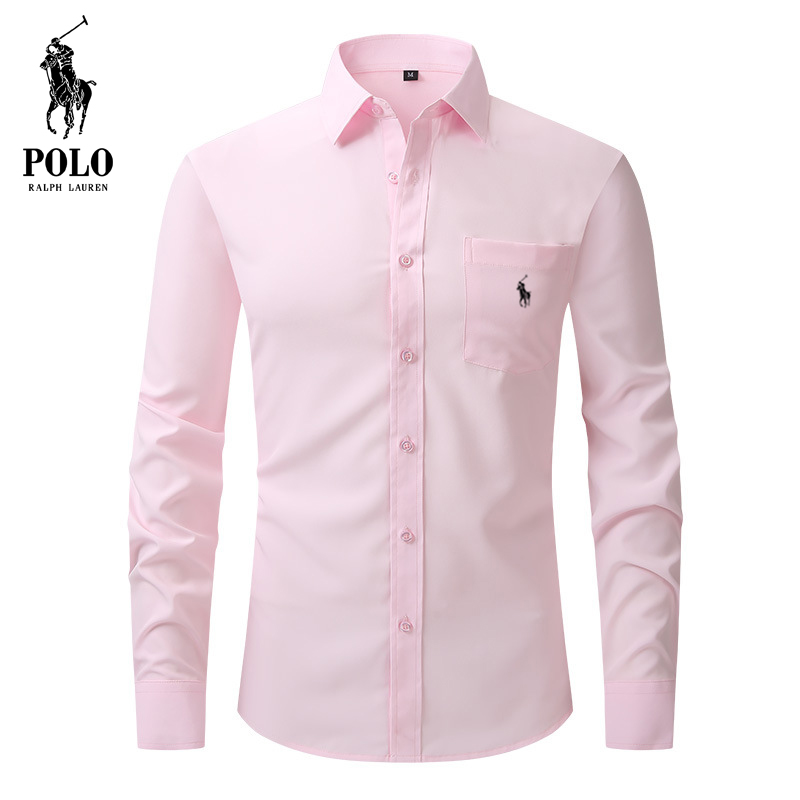 Ralph Lauren Men's Hot style Popular stretch solid color casual  shirt