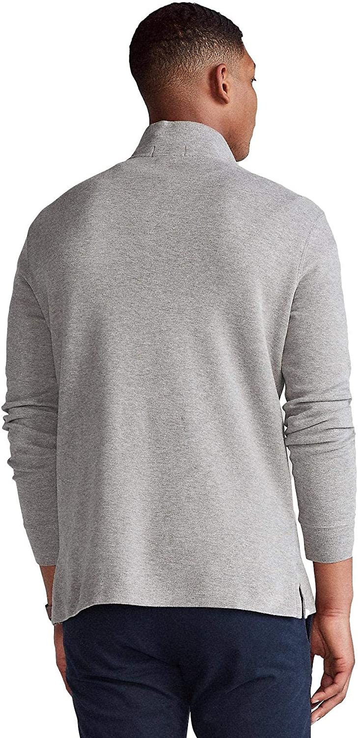 POLO RALPH LAUREN Men's Classic Estate-Rib Quarter-Zip Pullover Sweater