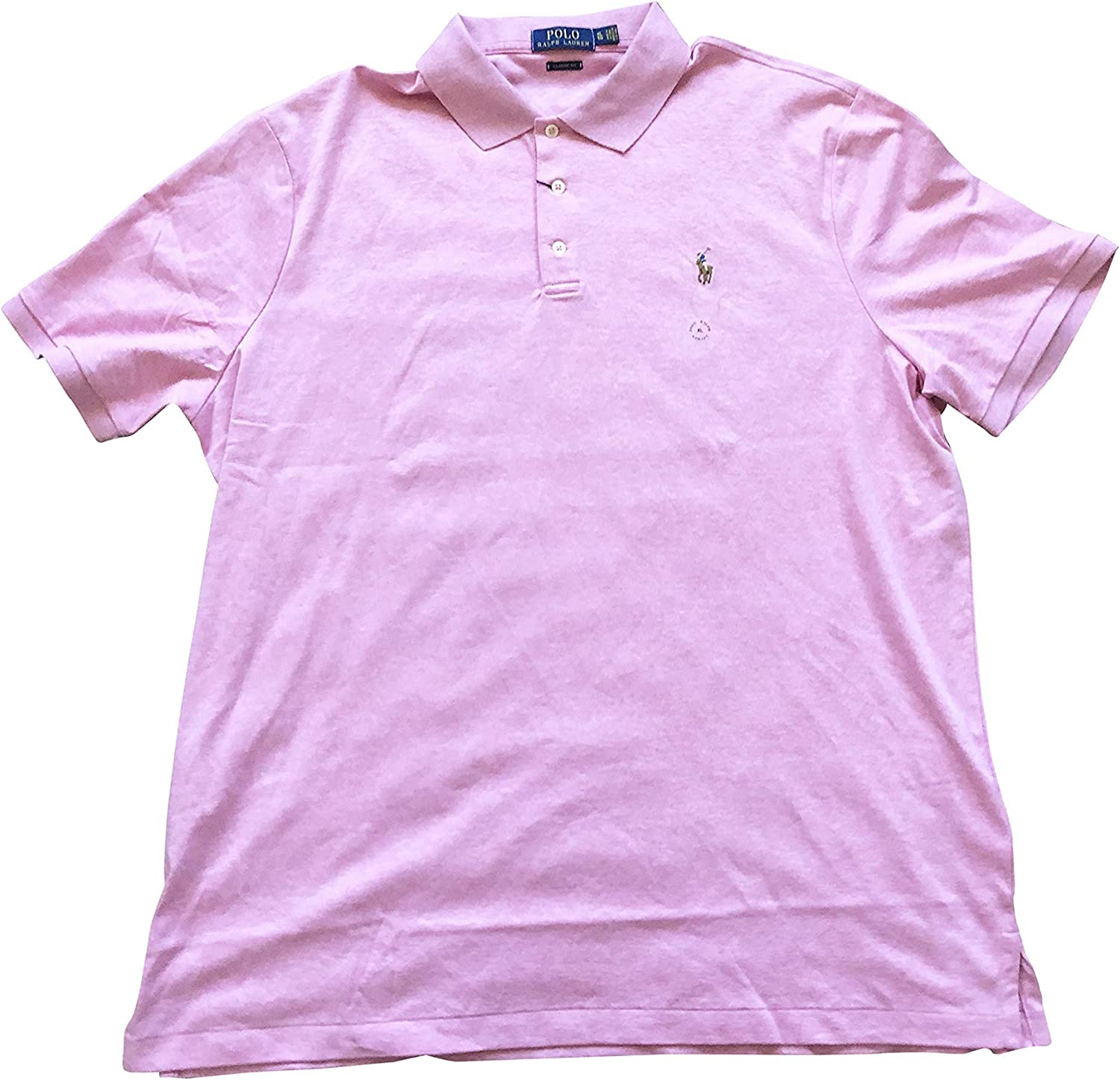 POLO RALPH LAUREN Men's Short Sleeve Knit Pima Polo