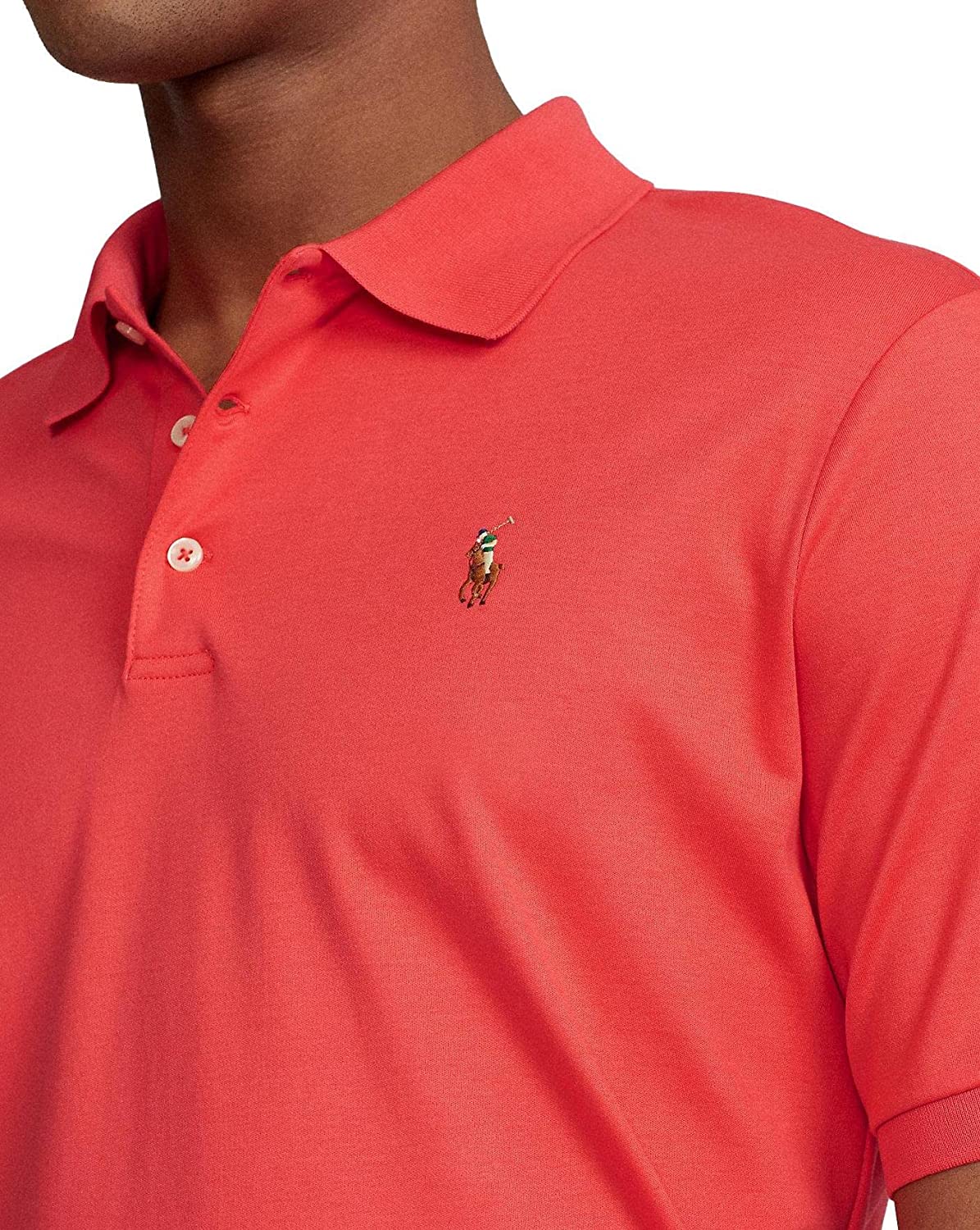 POLO RALPH LAUREN Men's Short Sleeve Knit Pima Polo