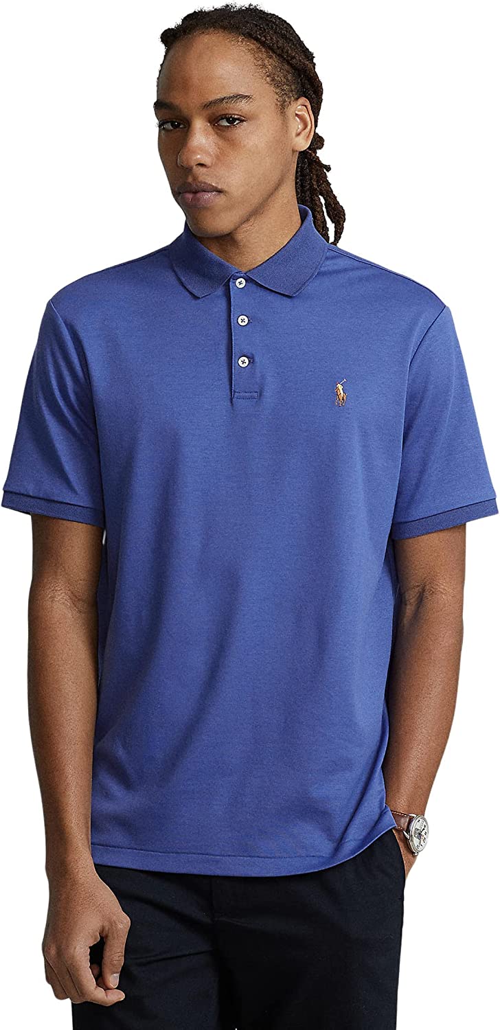 POLO RALPH LAUREN Men's Short Sleeve Knit Pima Polo