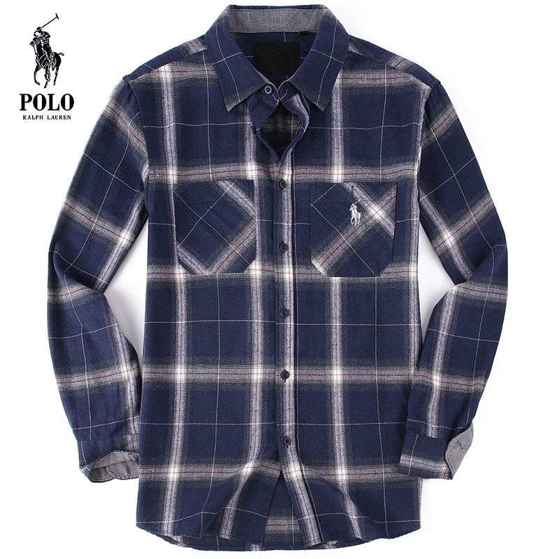 Ralph Lauren Men's flannel plaid shirt（Last day of limited time specials）