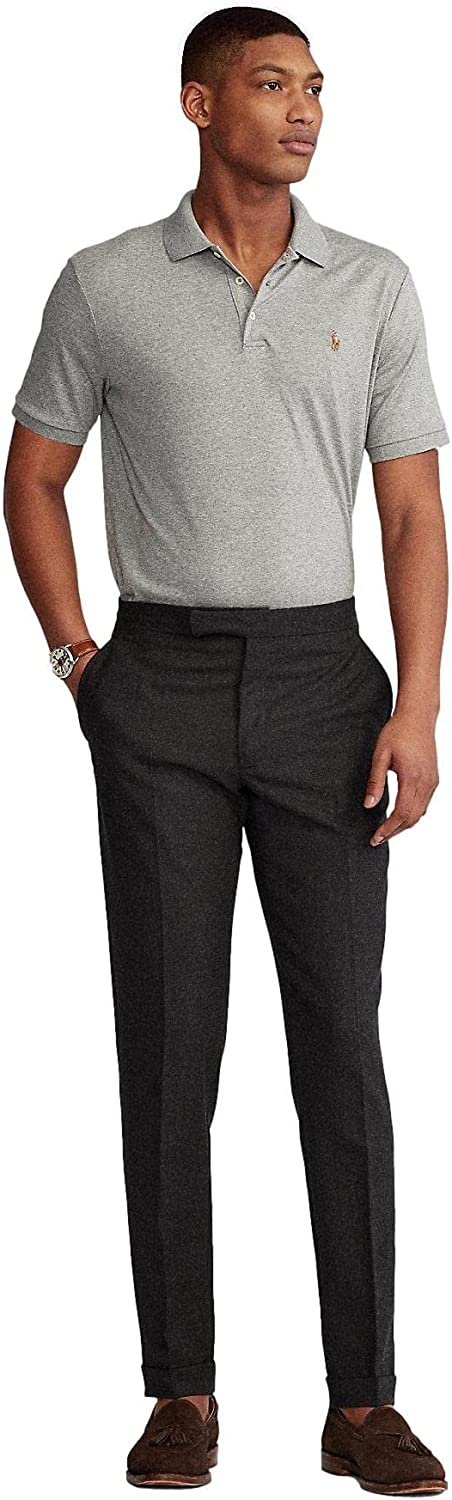 POLO RALPH LAUREN Men's Short Sleeve Knit Pima Polo