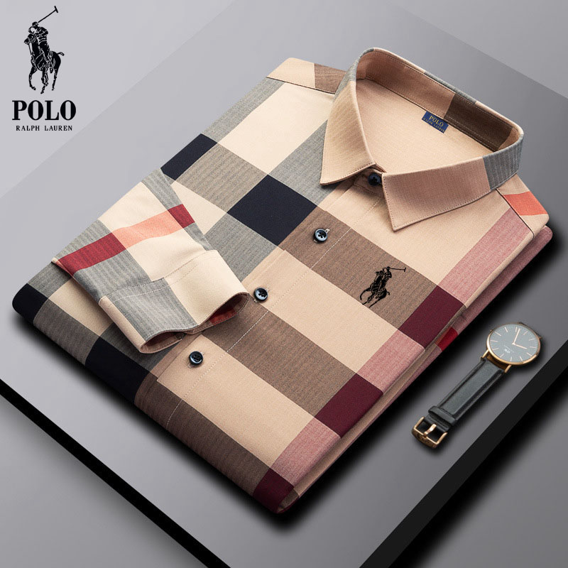 Ralph Lauren® Spring and Autumn Men's Fashion Trendy Plaid Shirt