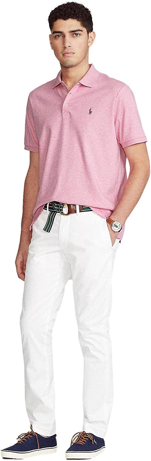 POLO RALPH LAUREN Men's Short Sleeve Knit Pima Polo