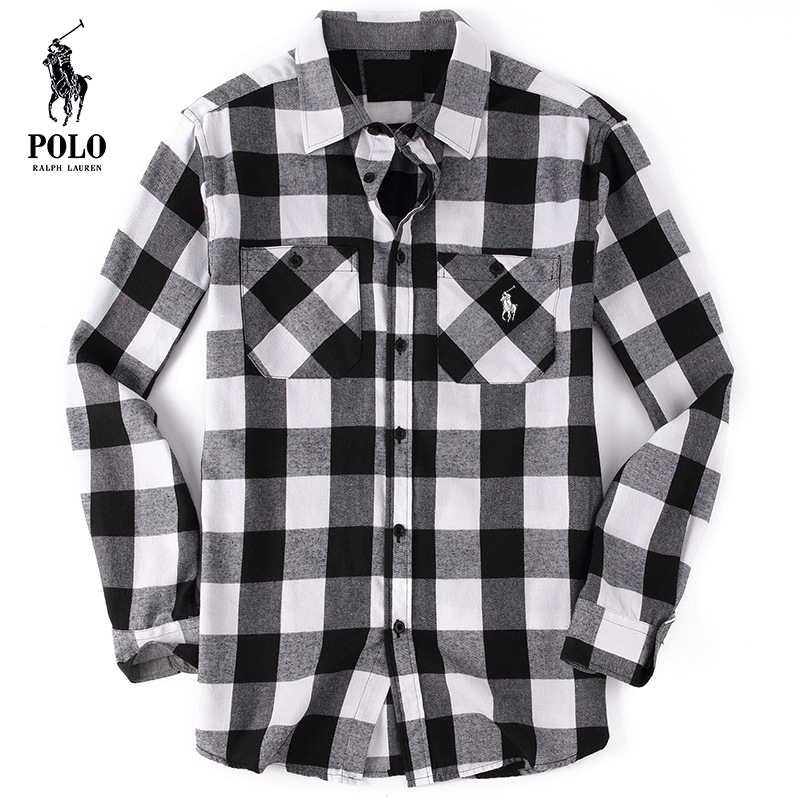Ralph Lauren Men's flannel plaid shirt（Last day of limited time specials）