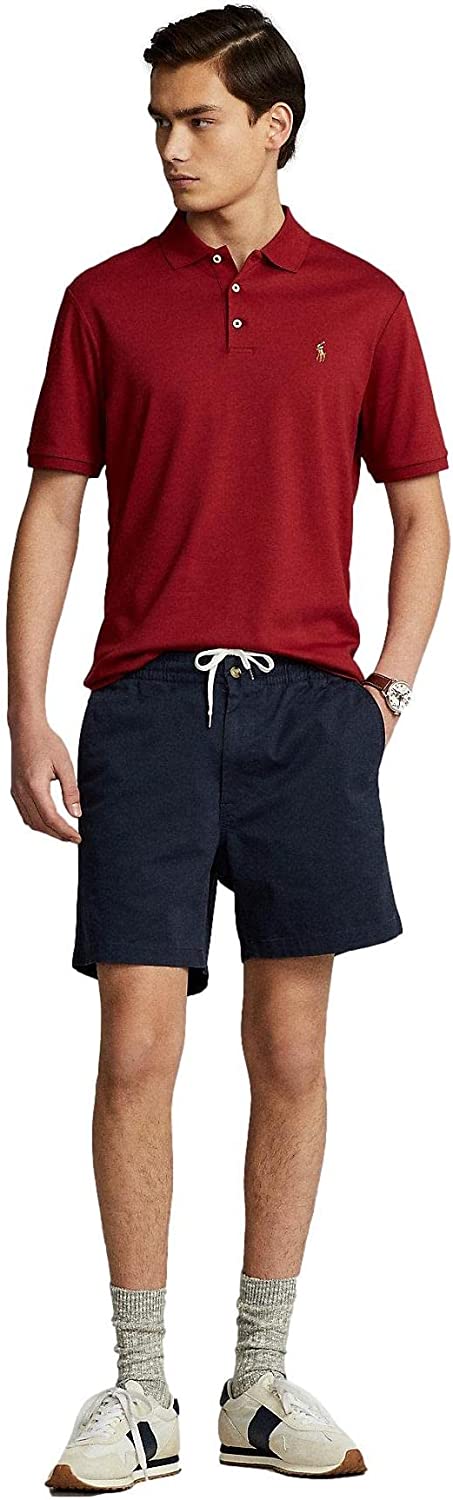 POLO RALPH LAUREN Men's Short Sleeve Knit Pima Polo