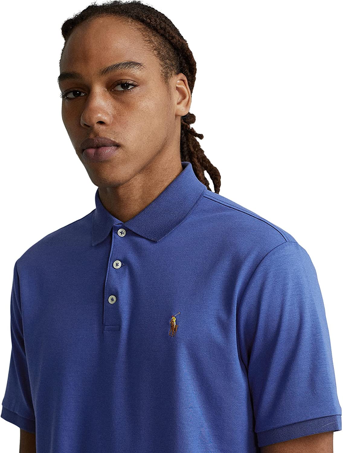 POLO RALPH LAUREN Men's Short Sleeve Knit Pima Polo