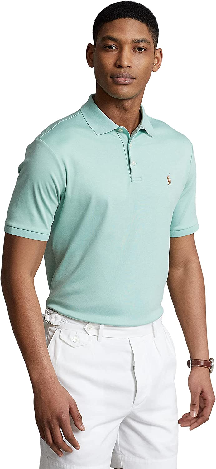 POLO RALPH LAUREN Men's Short Sleeve Knit Pima Polo