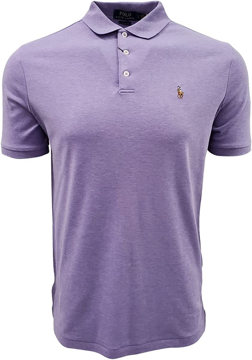 POLO RALPH LAUREN Men's Short Sleeve Knit Pima Polo