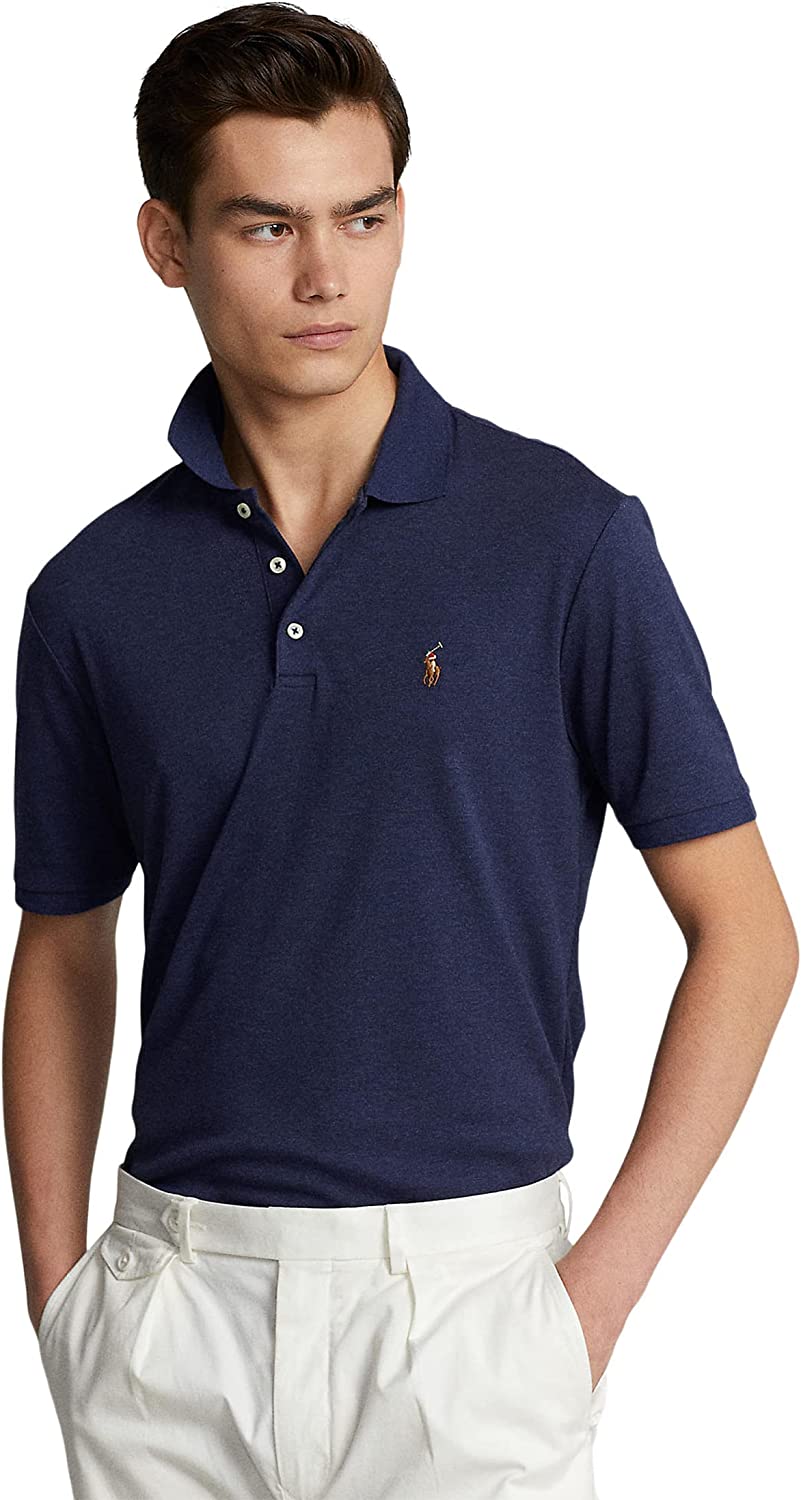 POLO RALPH LAUREN Men's Short Sleeve Knit Pima Polo