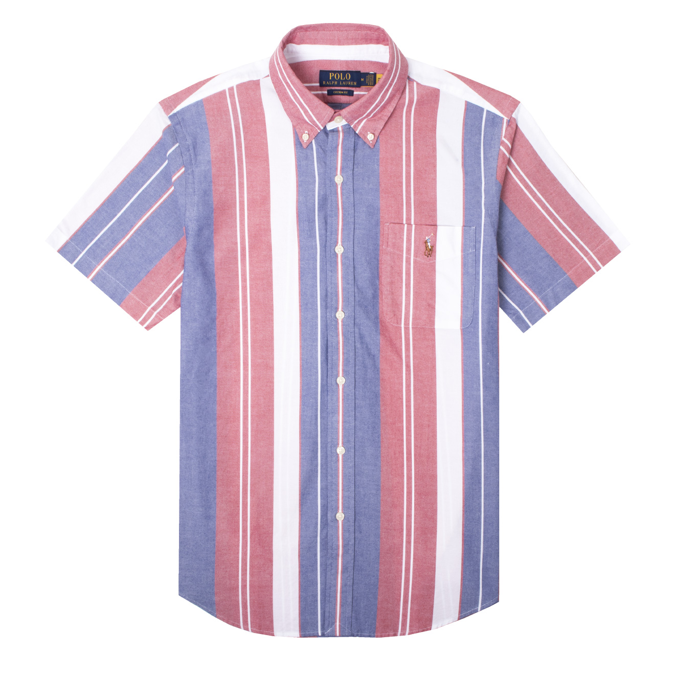 Ralph Lauren Custom Fit S/S Striped Shirt Blue / Red Multi