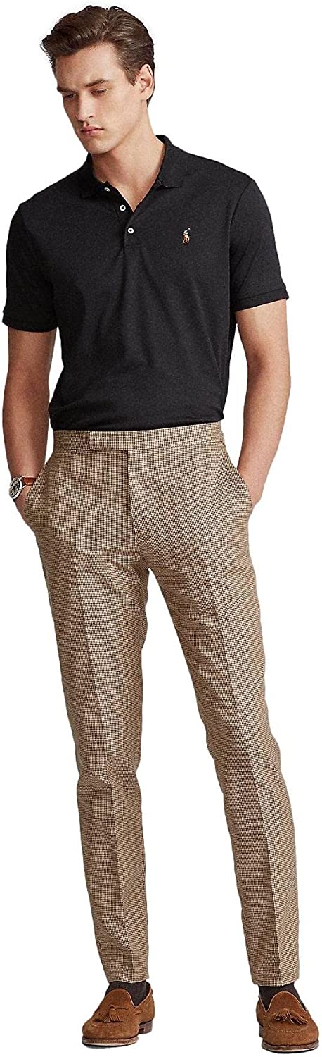 POLO RALPH LAUREN Men's Short Sleeve Knit Pima Polo