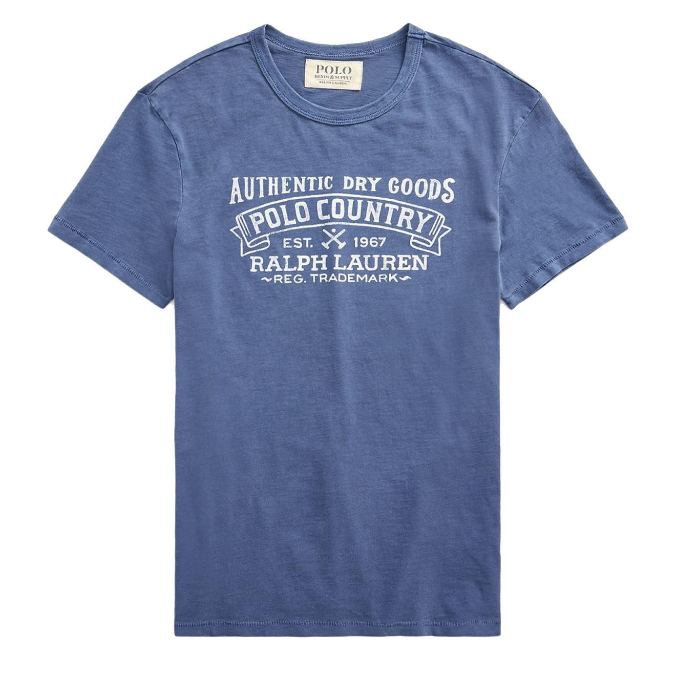 Ralph Lauren Custom Slim Fit Graphic T-Shirt Light Navy