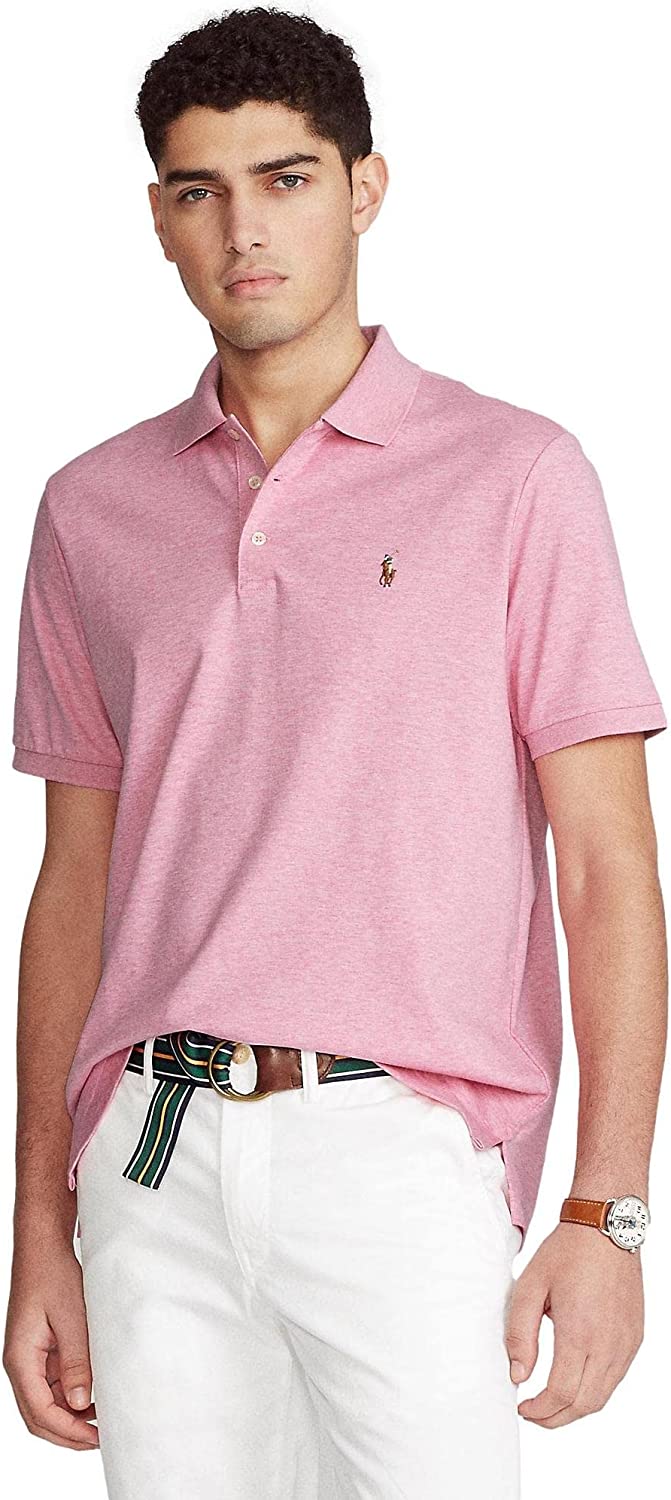 POLO RALPH LAUREN Men's Short Sleeve Knit Pima Polo
