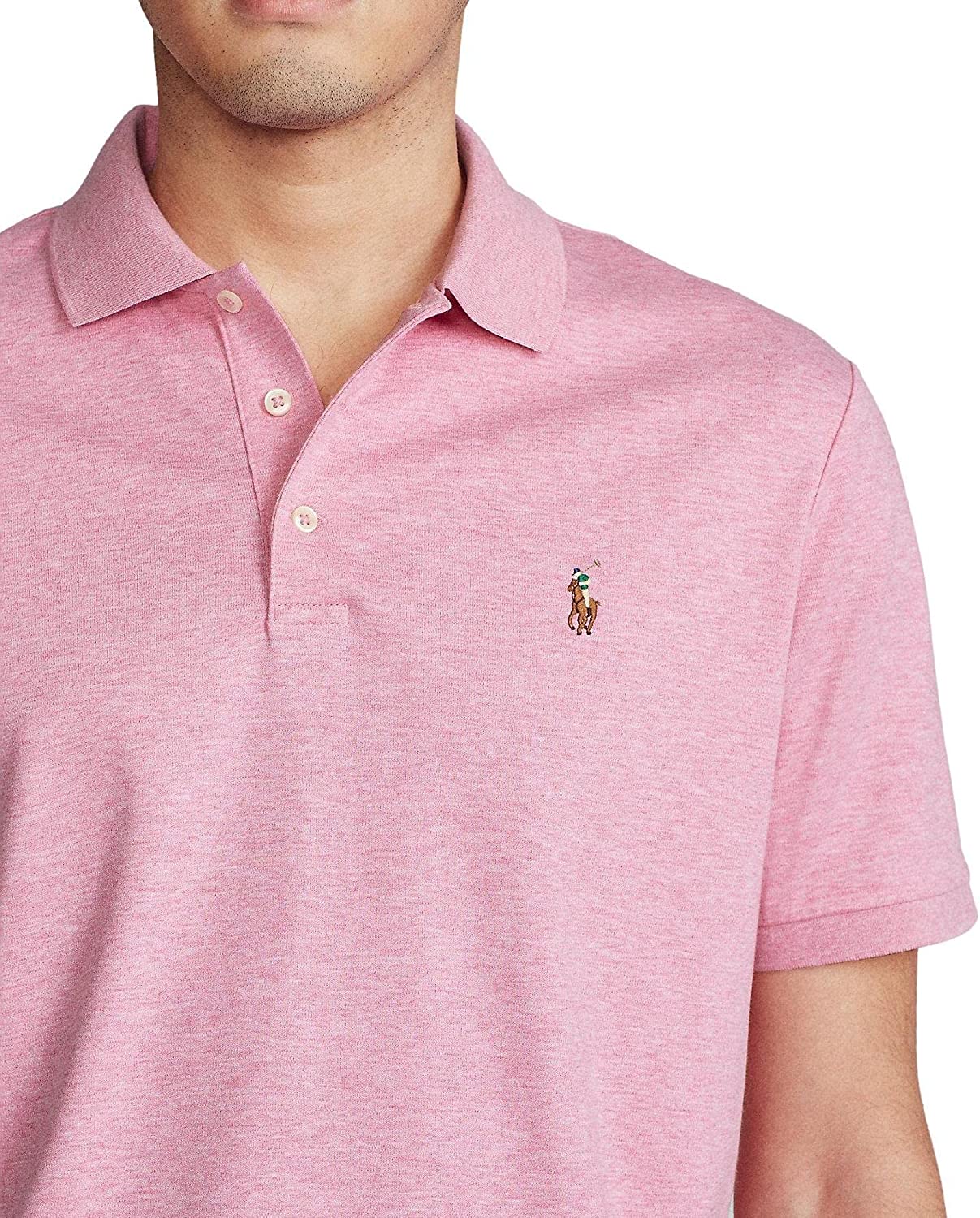 POLO RALPH LAUREN Men's Short Sleeve Knit Pima Polo