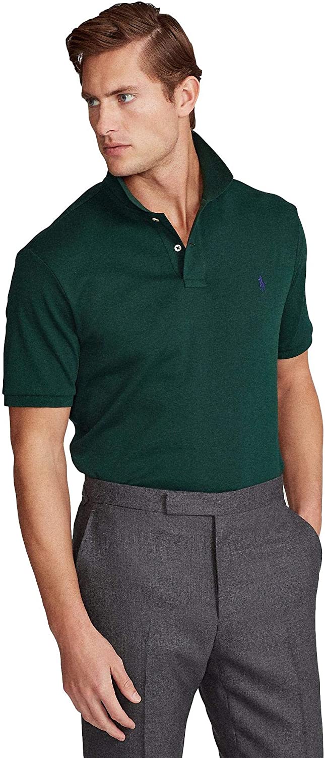 POLO RALPH LAUREN Men's Short Sleeve Knit Pima Polo