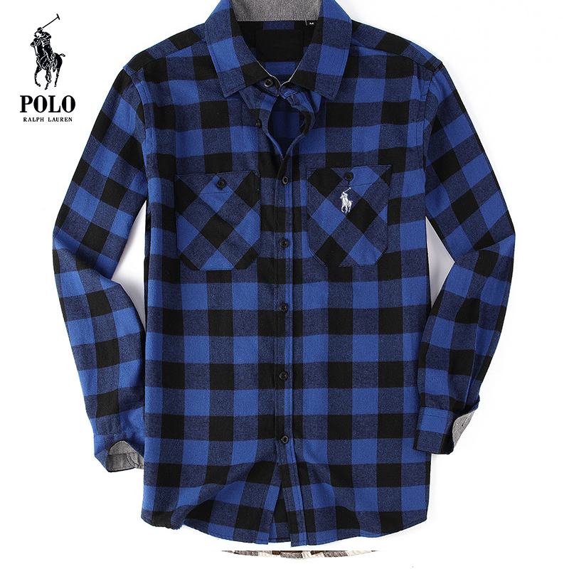 Ralph Lauren Men's flannel plaid shirt（Last day of limited time specials）