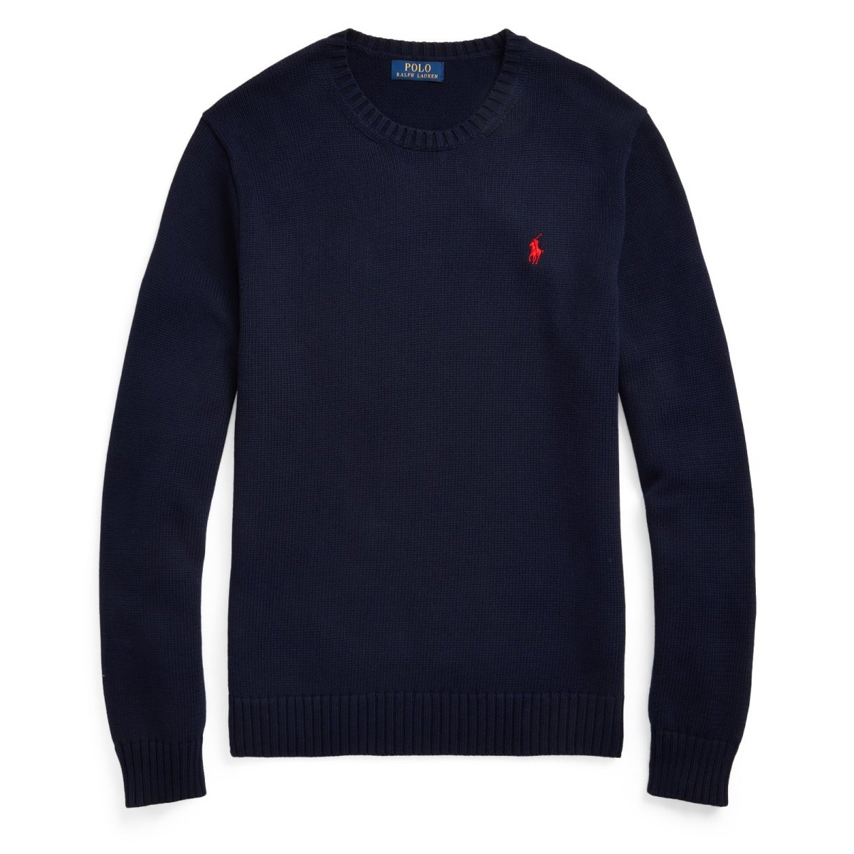 Ralph Lauren Cotton Crewneck Knit Hunter Navy