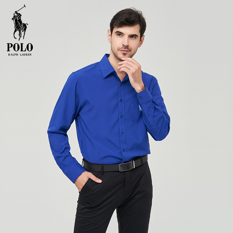 Ralph Lauren Men's Hot style Popular stretch solid color casual  shirt