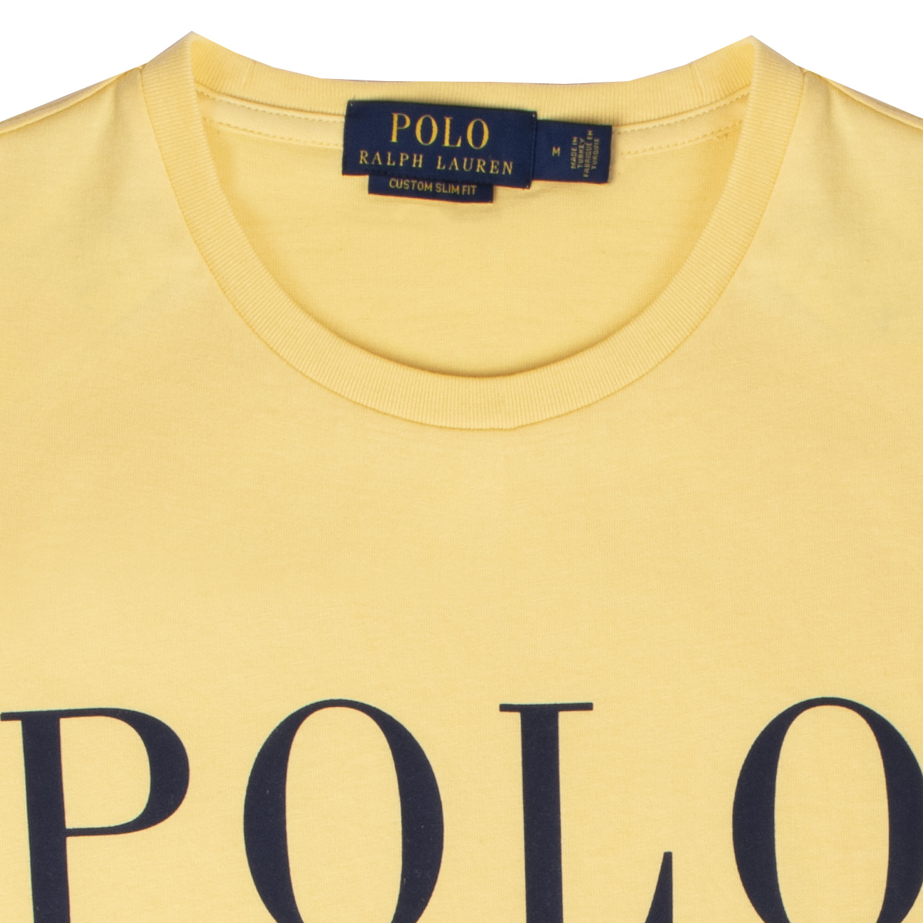 Ralph Lauren Custom Slim Fit Logo Jersey T-Shirt Empire Yellow