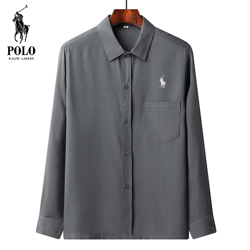 Ralph Lauren Men's Summer loose large size long sleeve shirt