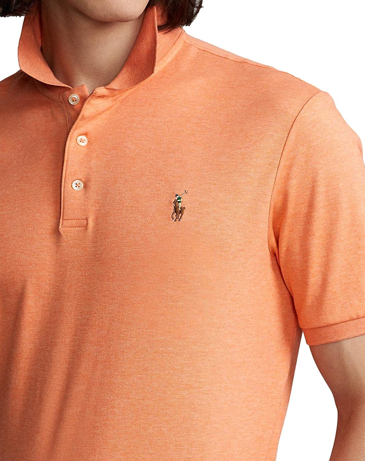 POLO RALPH LAUREN Men's Short Sleeve Knit Pima Polo