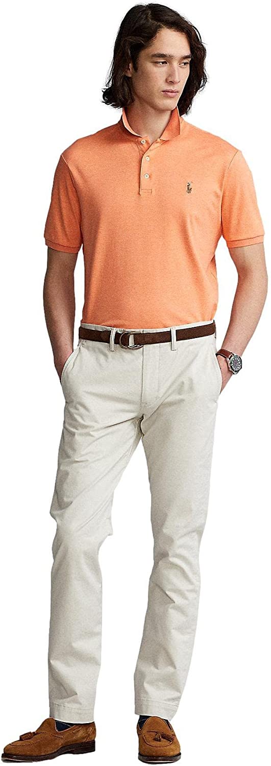 POLO RALPH LAUREN Men's Short Sleeve Knit Pima Polo