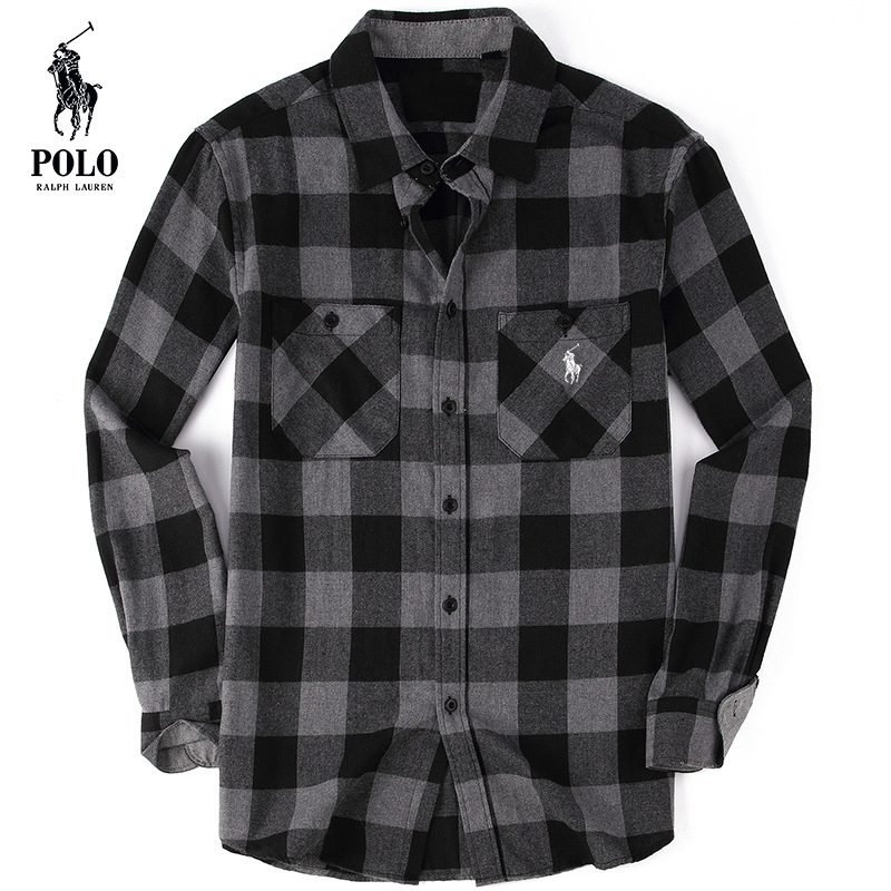 Ralph Lauren Men's flannel plaid shirt（Last day of limited time specials）