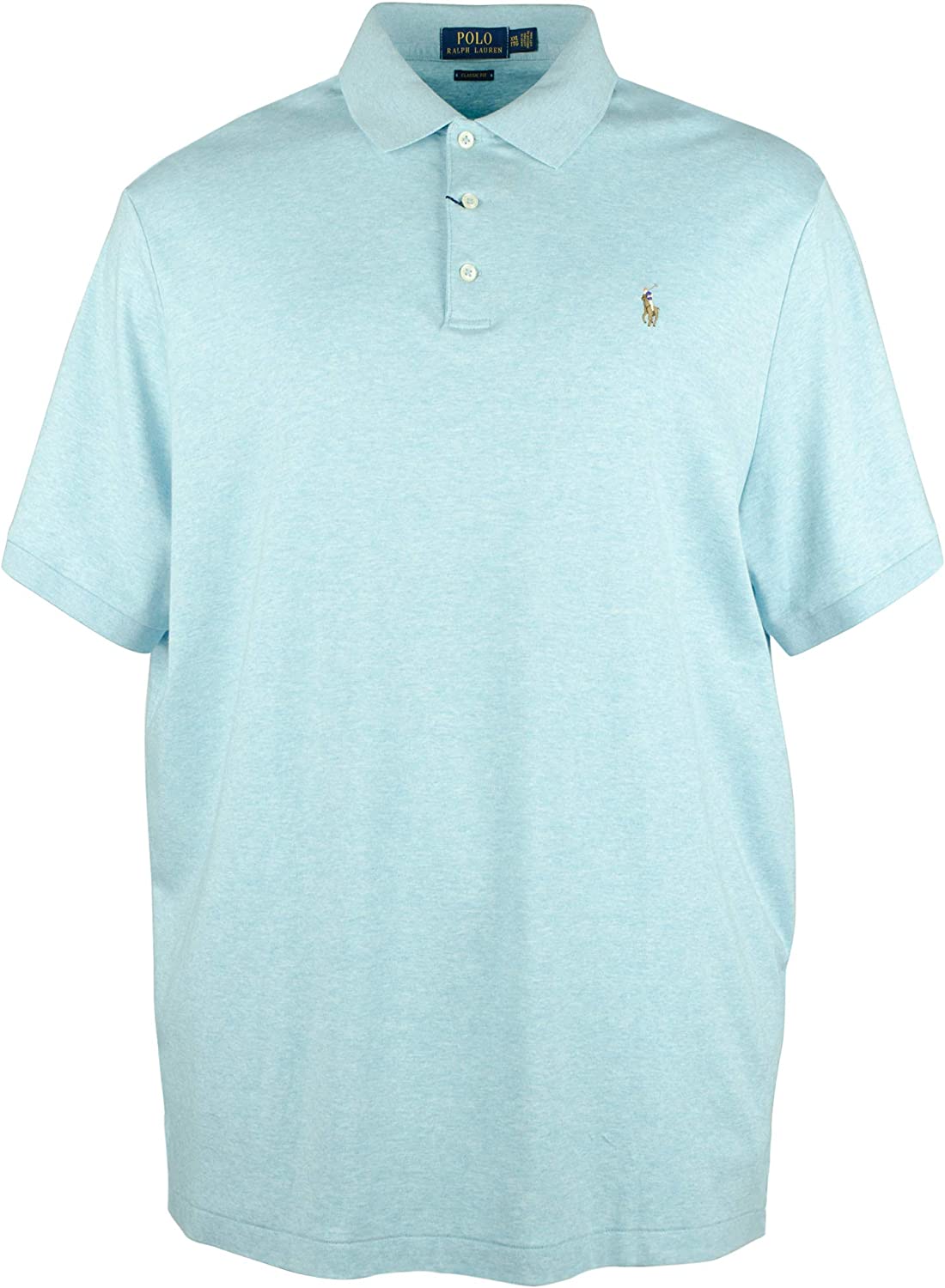 POLO RALPH LAUREN Men's Short Sleeve Knit Pima Polo