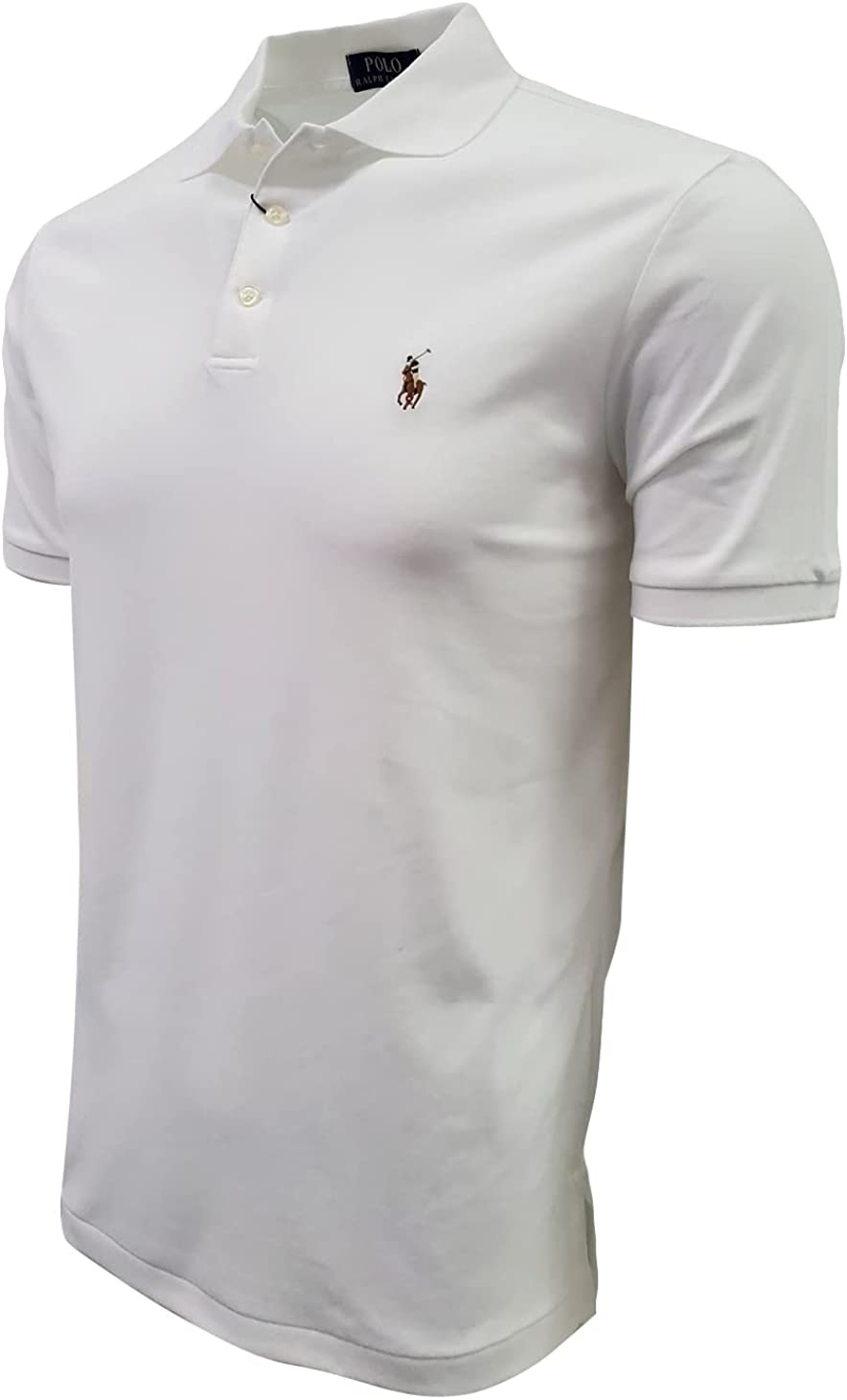 POLO RALPH LAUREN Men's Short Sleeve Knit Pima Polo
