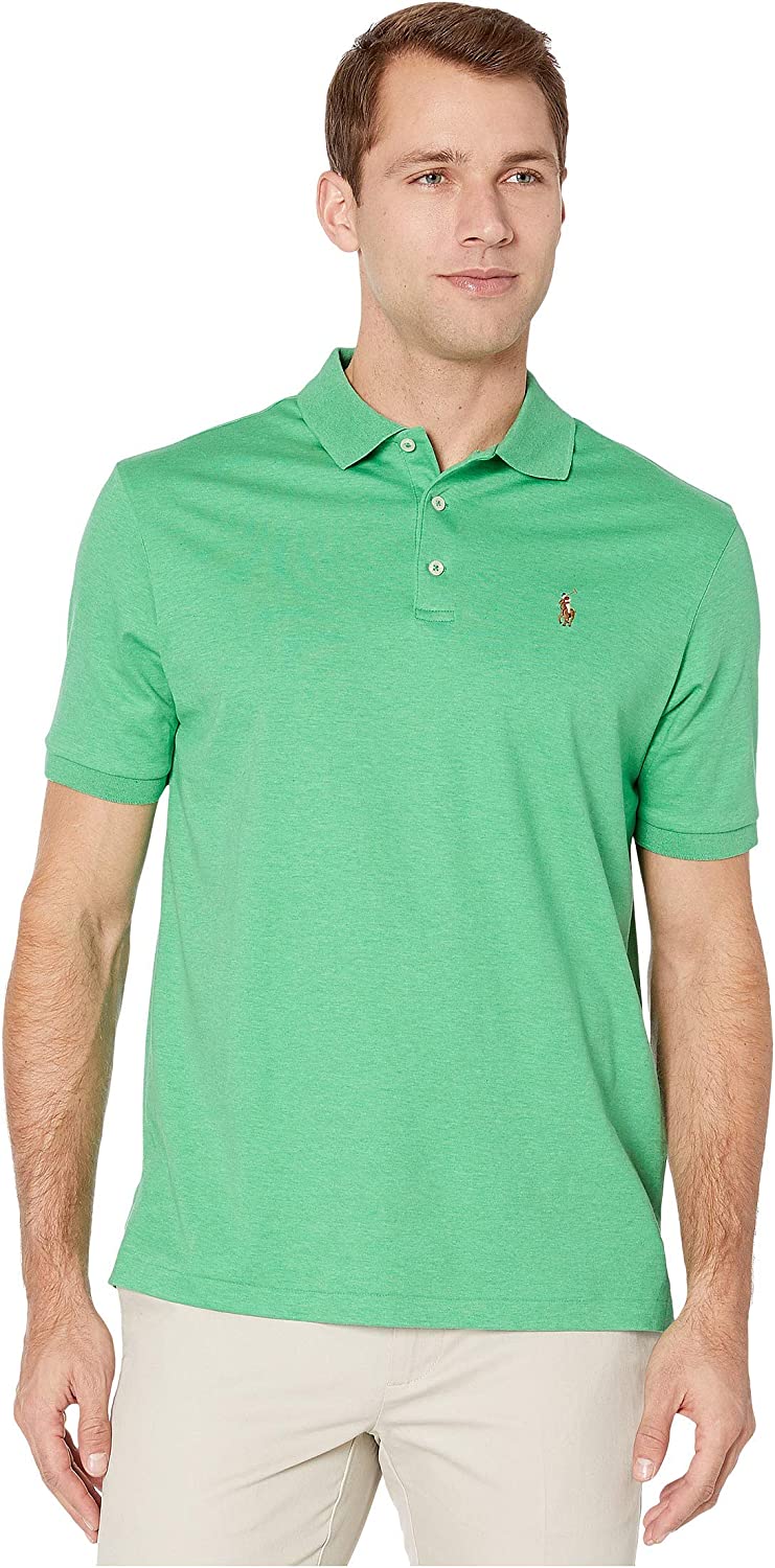 POLO RALPH LAUREN Men's Short Sleeve Knit Pima Polo