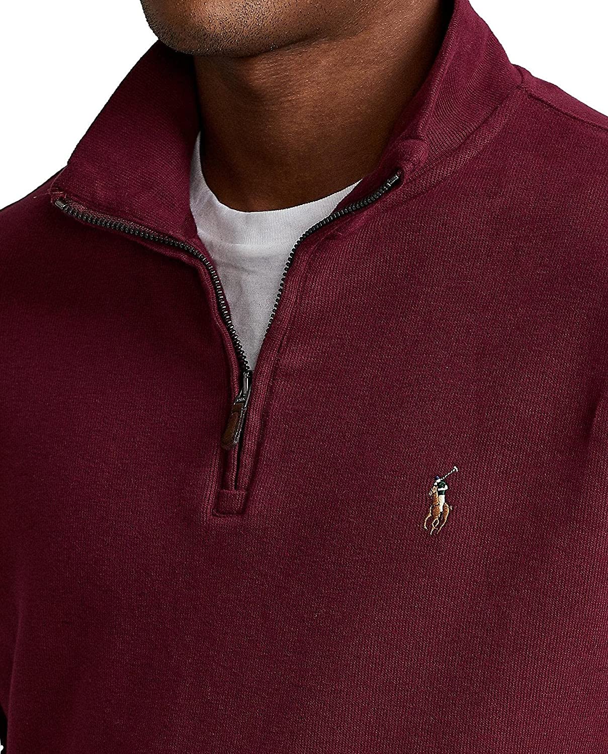 POLO RALPH LAUREN Men's Classic Estate-Rib Quarter-Zip Pullover Sweater