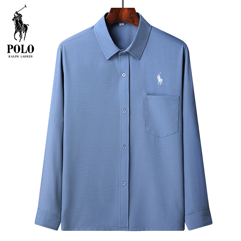 Ralph Lauren Men's Summer loose large size long sleeve shirt
