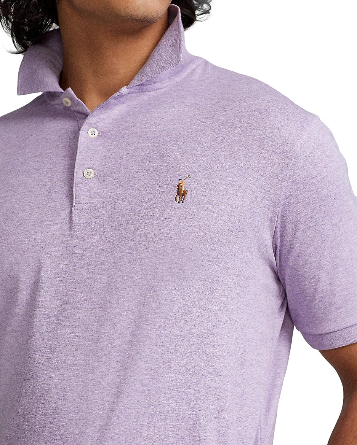 POLO RALPH LAUREN Men's Short Sleeve Knit Pima Polo
