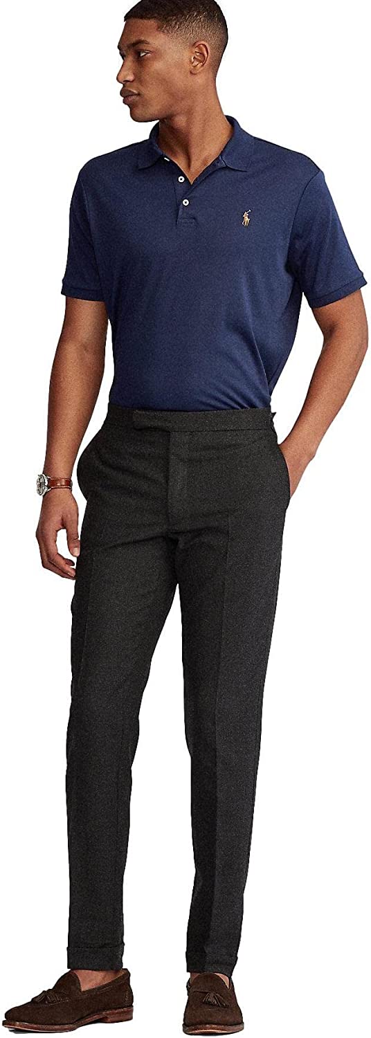 POLO RALPH LAUREN Men's Short Sleeve Knit Pima Polo