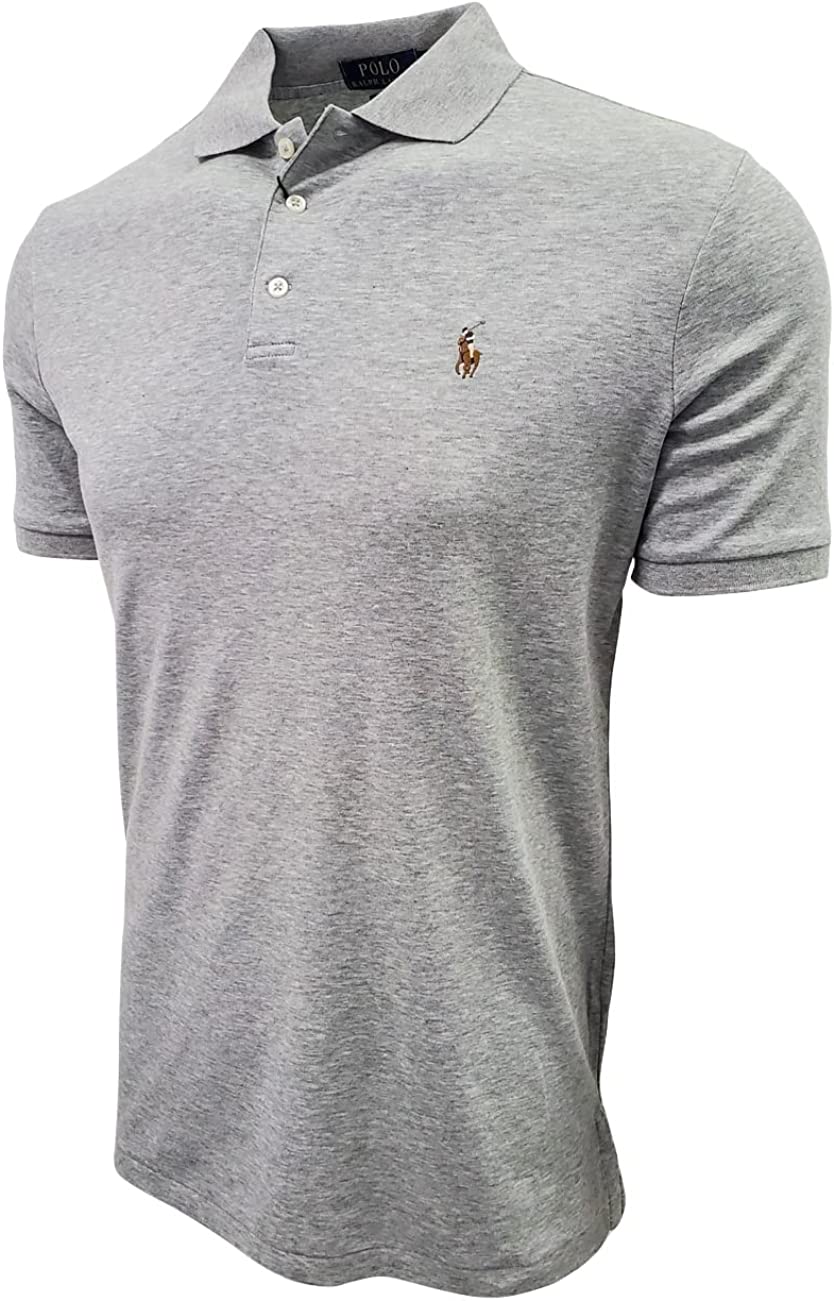POLO RALPH LAUREN Men's Short Sleeve Knit Pima Polo