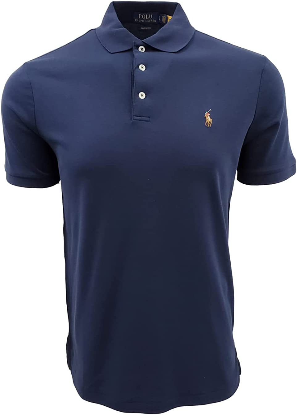 POLO RALPH LAUREN Men's Short Sleeve Knit Pima Polo