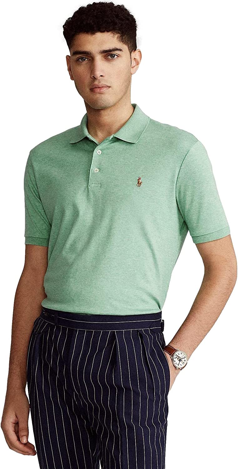 POLO RALPH LAUREN Men's Short Sleeve Knit Pima Polo