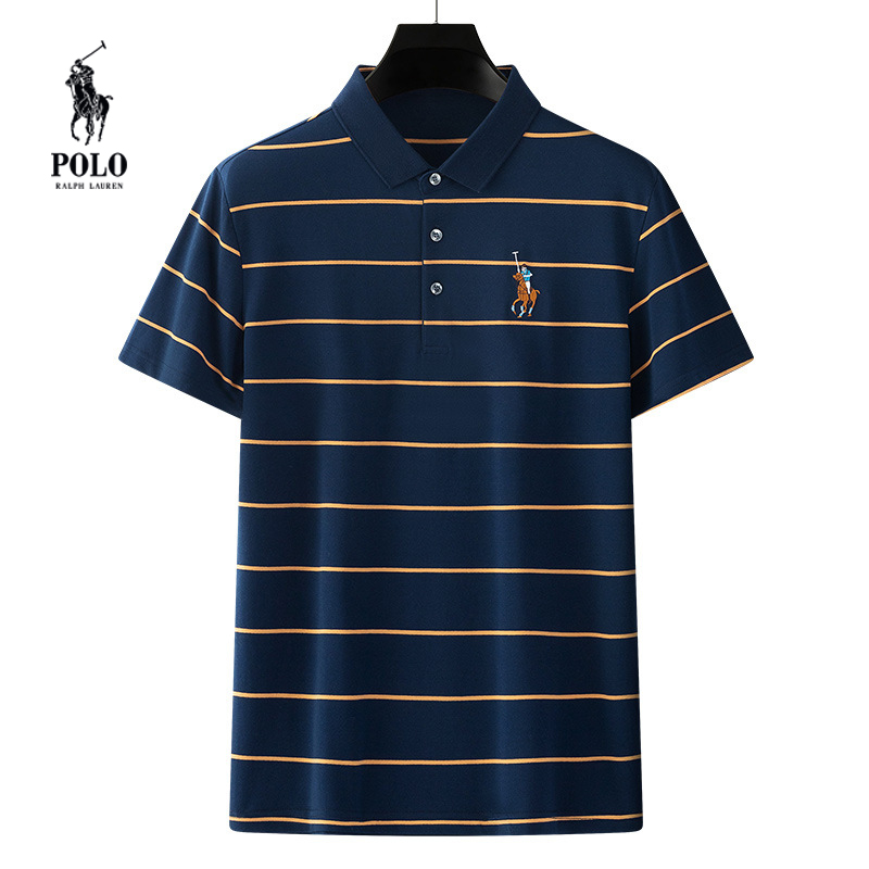 Ralph Lauren Summer Striped Business Lapel Polo Shirt