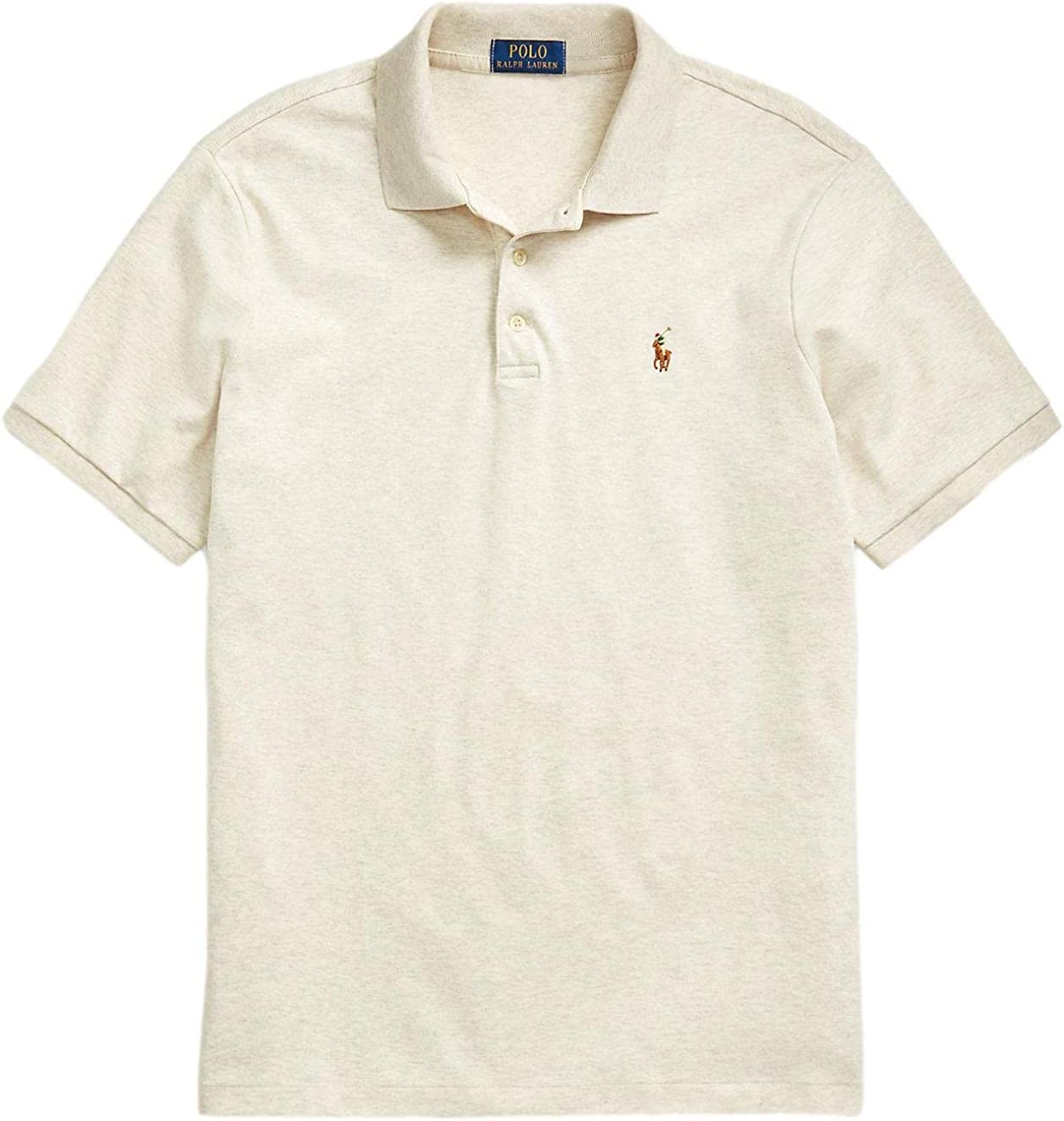 POLO RALPH LAUREN Men's Short Sleeve Knit Pima Polo