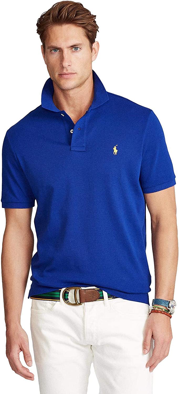 POLO RALPH LAUREN Men's Short Sleeve Knit Pima Polo