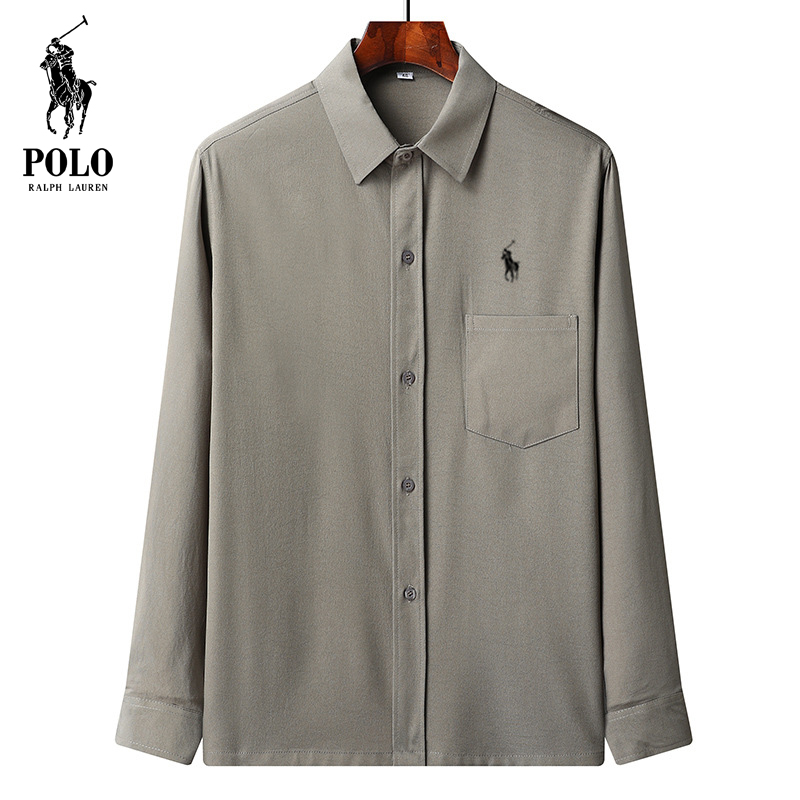 Ralph Lauren Men's Summer loose large size long sleeve shirt